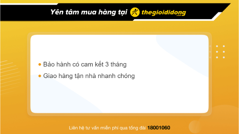 Chính sách bảo hành tại Thế Giới Di Động